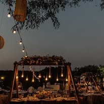 Montaje nocturno en Jardín Las Velas Tequesquitengo