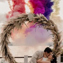 Ceremonia frente al lago