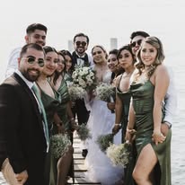 Sesión de fotos con humo de colores